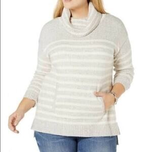 Charter Club Womens Cowl Pullover Sweater-3X
